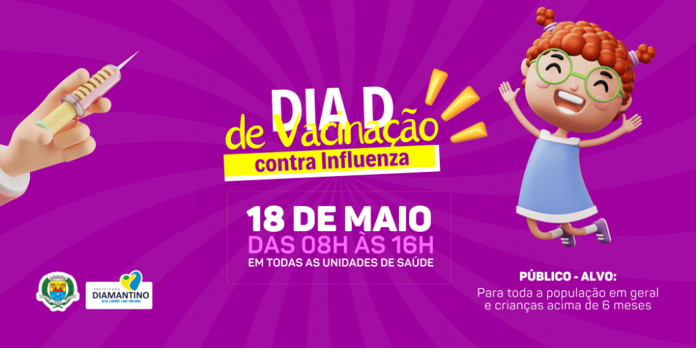 Dia D de vacinação contra influenza acontece no final de semana