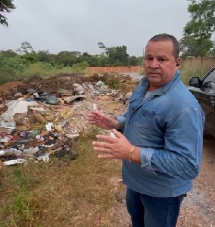 Sargento Vidal denuncia descarte irregular de animais mortos em terreno baldio de Cuiabá