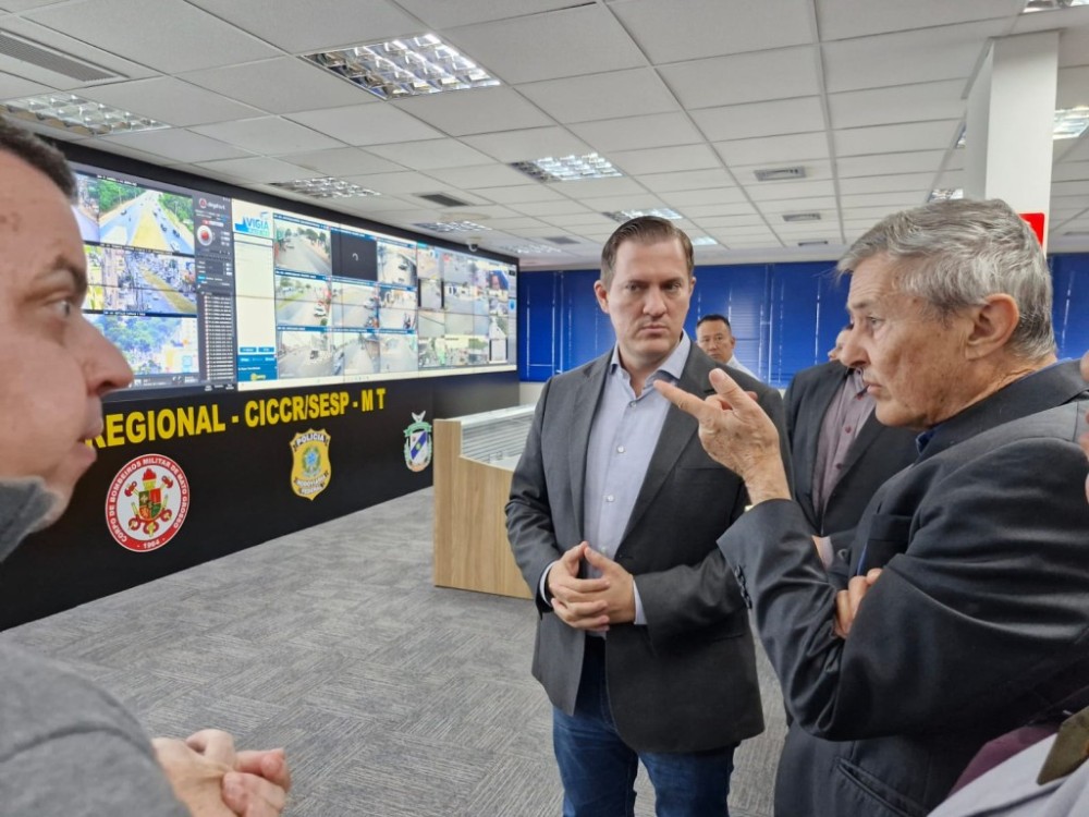 Conselheiro do TCE destaca importância do Vigia Mais MT para segurança pública: 