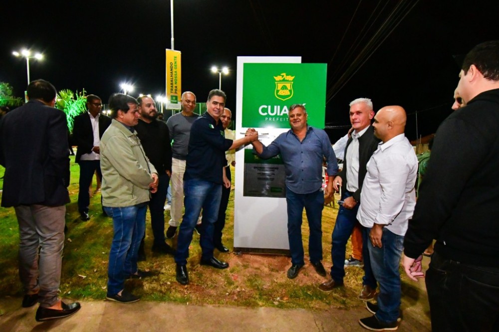 Prefeito Emanuel Pinheiro entrega praça no bairro Jamil Boutros Nadaf e moradores comemoram as benfeitorias do espaço de lazer Roosevelt Coelho