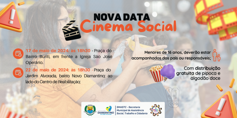 É HOJE! primeira sessão do Cinema Social em alusão a Campanha Faça Bonito