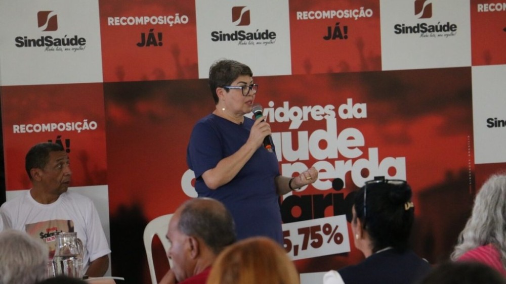 Servidores da Saúde realizam assembleia por recomposição salarial de 35,75%