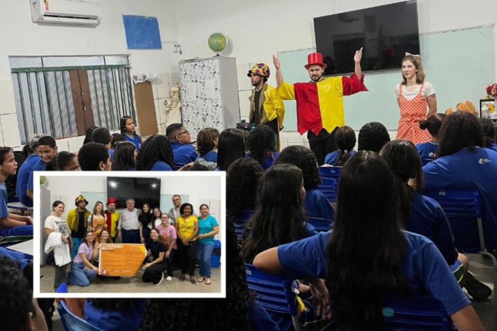 Estudantes de medicina participam de projeto do MPMT em escola de VG