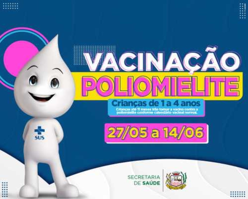 Campanha contra a poliomielite inicia nesta segunda (27) em Lucas do Rio Verde