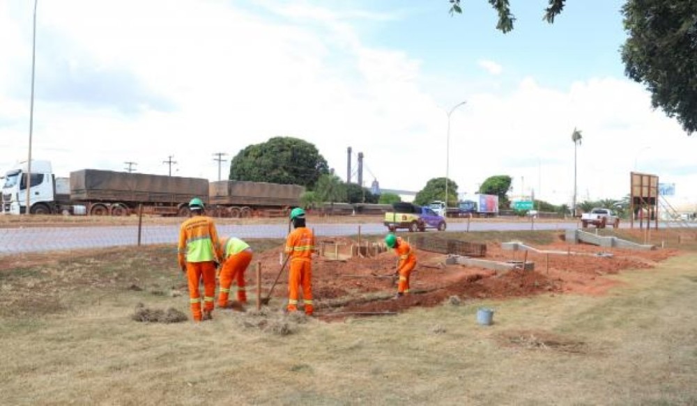 Nova Rota inicia construção da segunda passarela de pedestre em Sorriso
