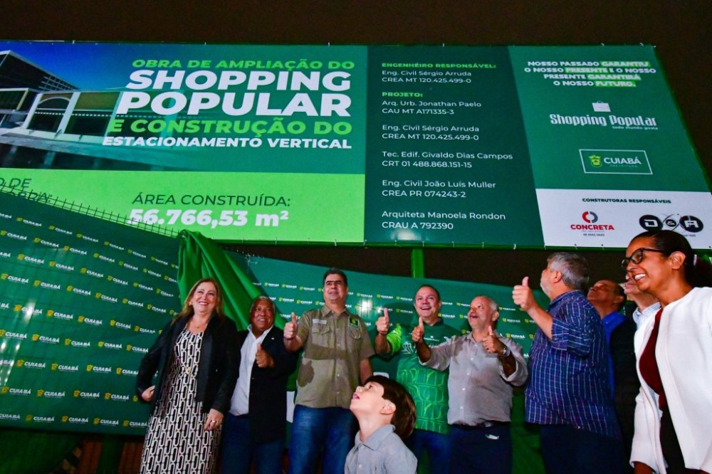 Prefeito Emanuel Pinheiro participa de cerimônia de lançamento das obras de ampliação do Shopping Popular