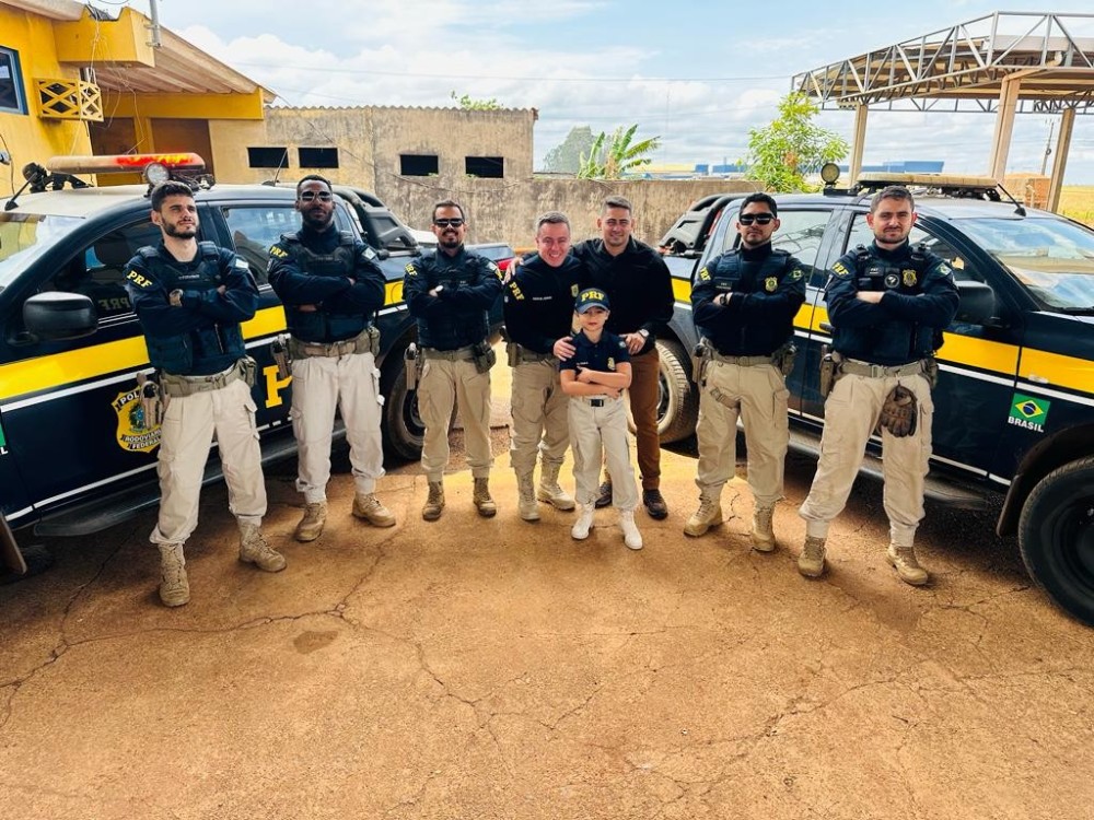 Um Dia Memorável para a Pequena Admiradora da Polícia Rodoviária Federal e para 5ª Delegacia de Primavera do Leste