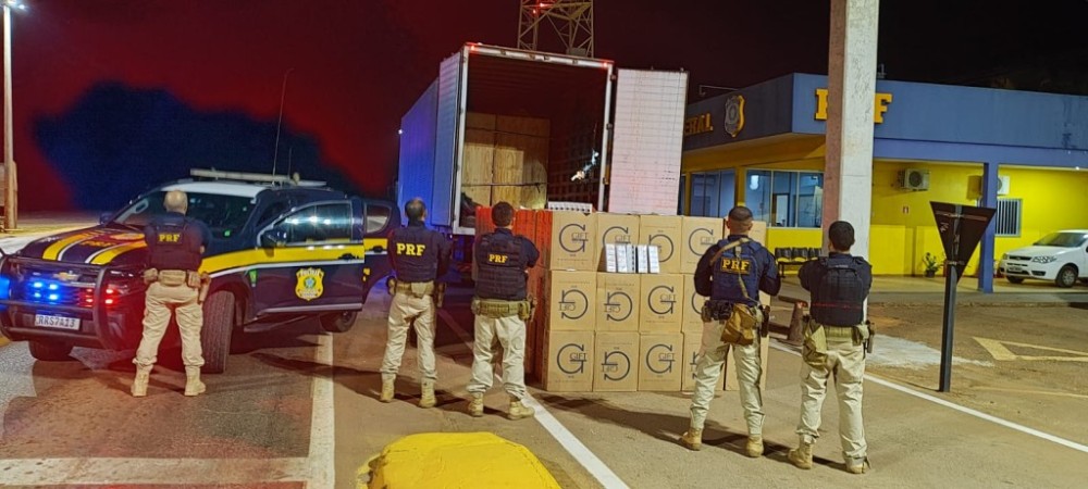 PRF Apreende 3 Milhões de Cigarros Contrabandeados em Sorriso, MT