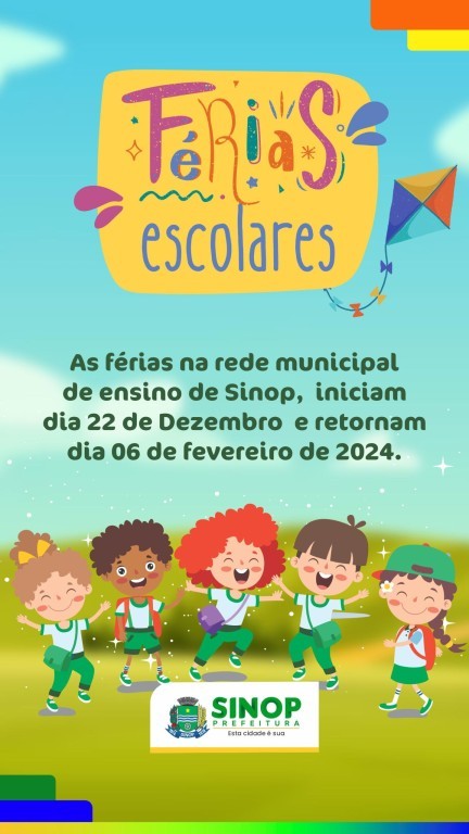 Alunos da rede municipal de educação entram de férias nesta sexta-feira (22)