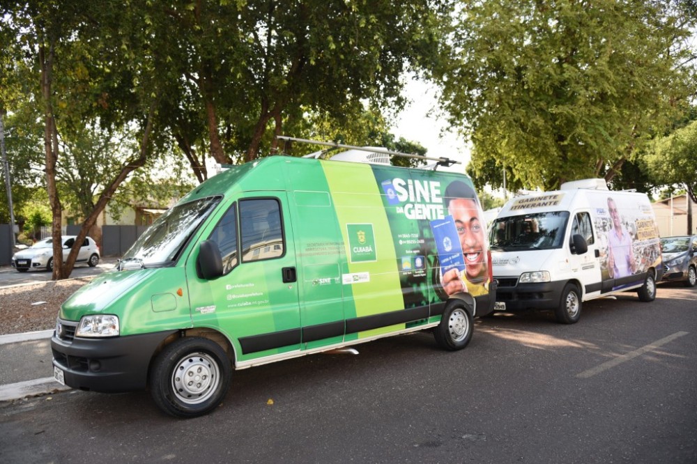Comunidade do bairro Lixeira e região receberá van do programa Sine da Gente; serviço oferece oportunidades de empregos e orientações para seguro-desemprego