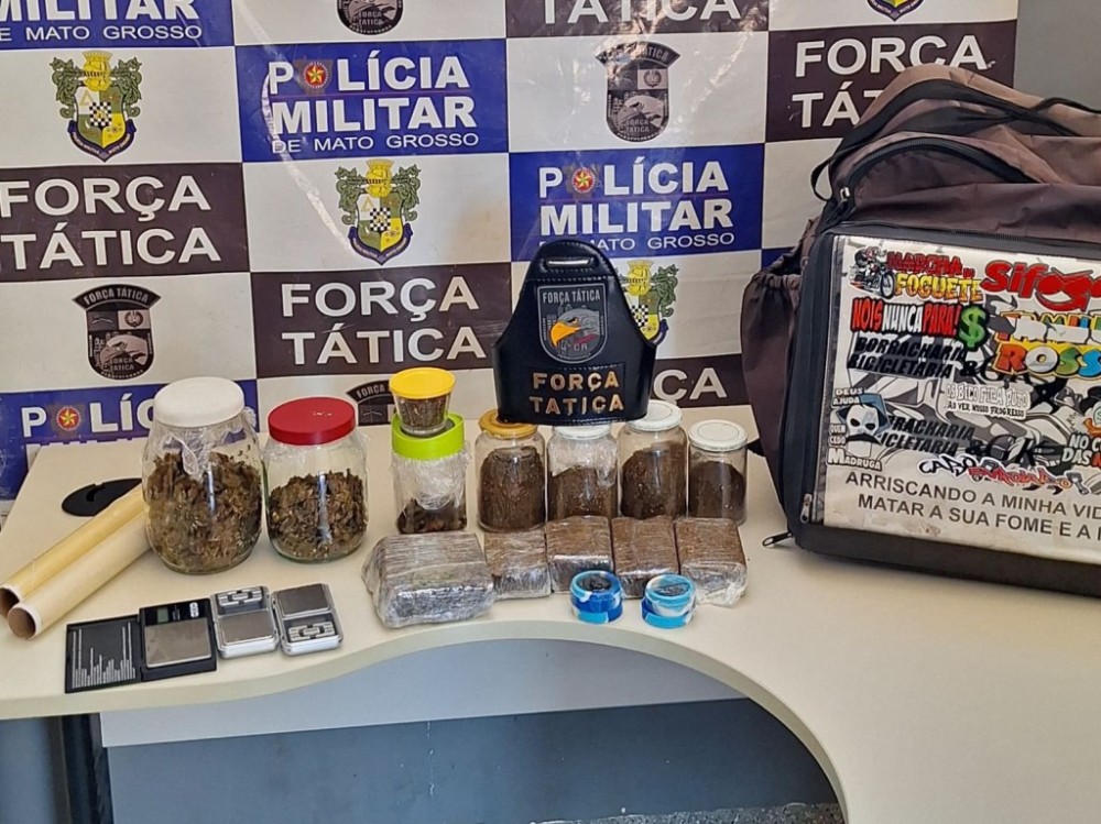 Suspeito de tráfico de drogas delivery é preso em flagrante pela PM