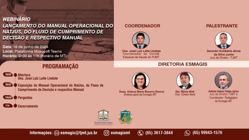 Lançamento do Manual Operacional do NatJus é tema de webinário; inscreva-se!