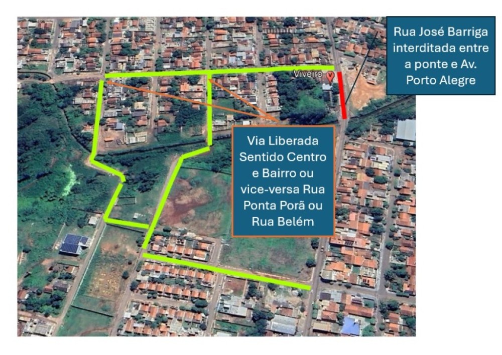 Rua José Barriga será interditada a partir de amanhã (07)