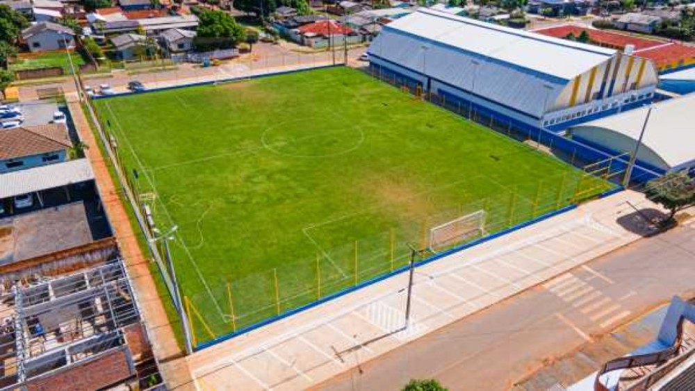 Novo campo de futebol do bairro Rio Verde será entregue neste sábado (08)