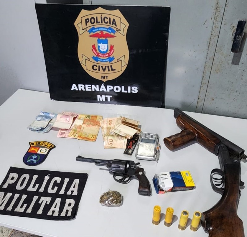 Três são presos em flagrante em ação conjunta por roubo e extorsão contra casal no interior