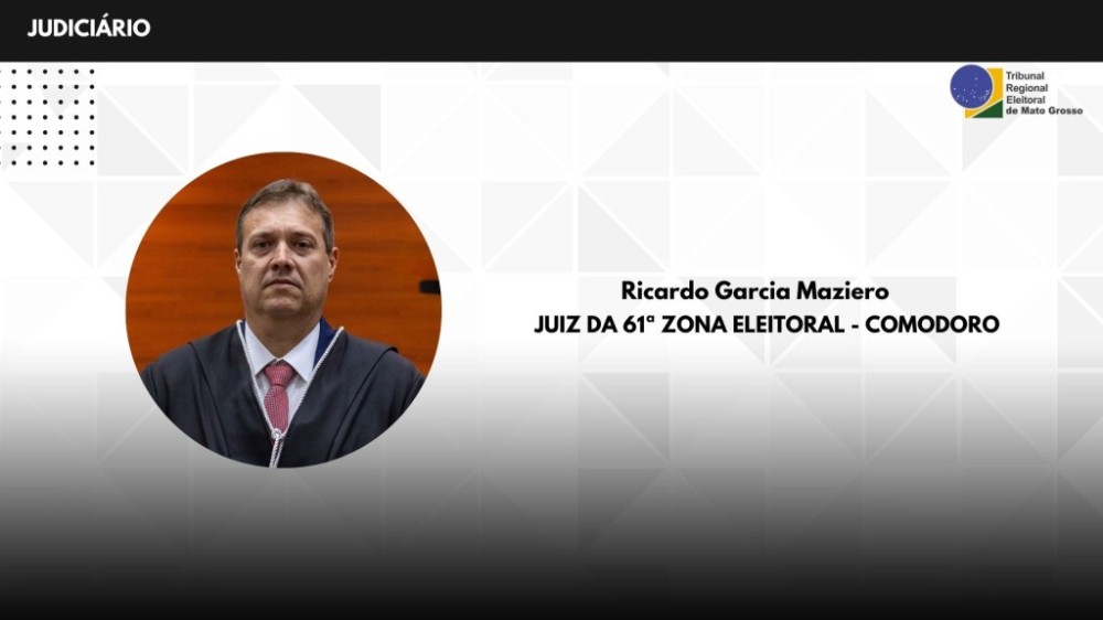 Ricardo Garcia Maziero assume cargo de juiz eleitoral titular da Zona Eleitoral de Comodoro