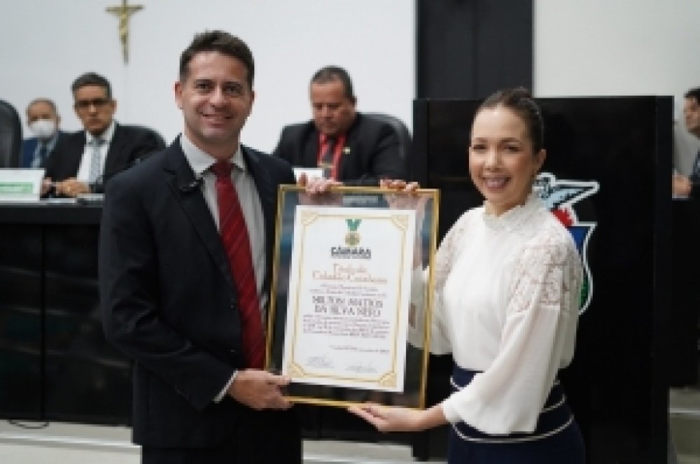 Promotor Milton Mattos da Silveira Neto recebe título de cidadão cuiabano