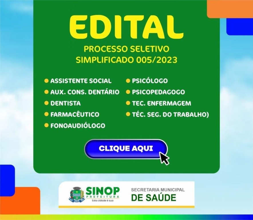 Saúde: Inscrições abertas para processo seletivo com oferta de 157 vagas