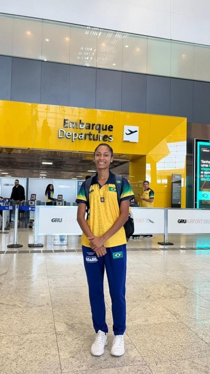 Isabelle Almeida do atletismo, embarca rumo ao Brics Games na Rússia