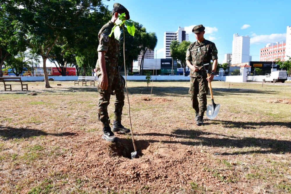 Secretaria de Meio Ambiente doa 40 mudas para o 44º Batalhão de Infantaria Motorizado do Exército Brasileiro