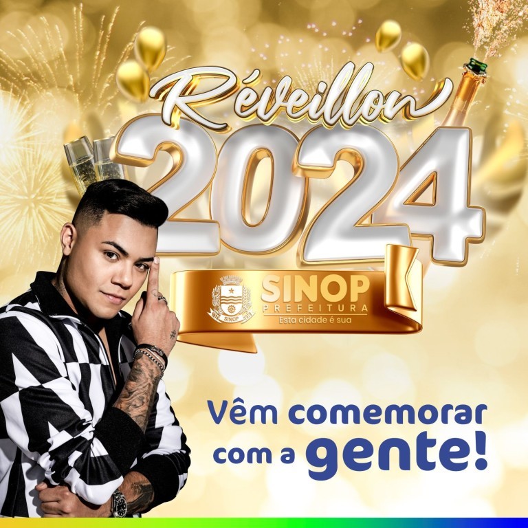 Réveillon da Prefeitura de Sinop terá show nacional de Felipe Araújo com entrada gratuita