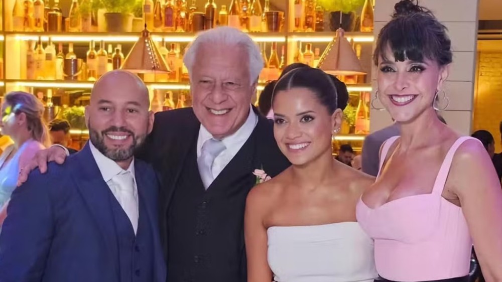Antônio Fagundes reúne herdeiros em casamento do filho, em SP: ‘Meus amores’