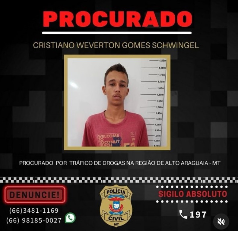Foragido de Alto Araguaia é preso pela Polícia Civil na zona rural de Guiratinga