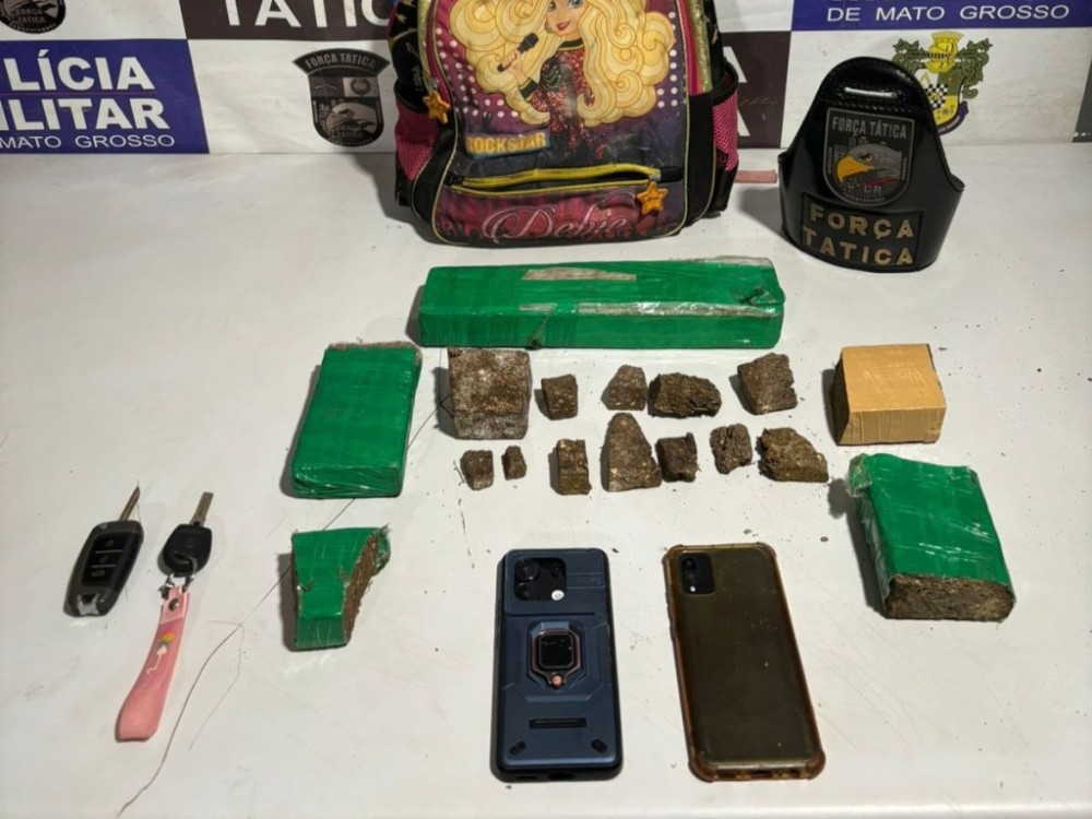 Força Tática prende dois membros de facção criminosa por tráfico de drogas em Rondonópolis