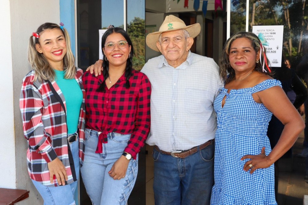 18 de junho, a comunidade de Diamantino se reuniu para um animado arraiá dedicado às pessoas idosas
