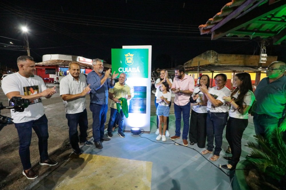 Prefeitura de Cuiabá presta homenagem a líder comunitário e entrega Praça João Lira no bairro Campo Velho