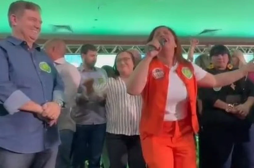 Veja Vídeo: Em 7ª para a Câmara de Cuiabá, professora Débora vai ao lançamento de Domingos Kennedy e reafirma compromisso com a educação