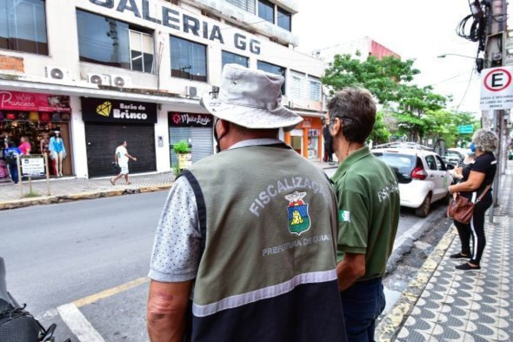 Atuação da Secretaria de Ordem Pública garante a desobstrução das calçadas de Cuiabá