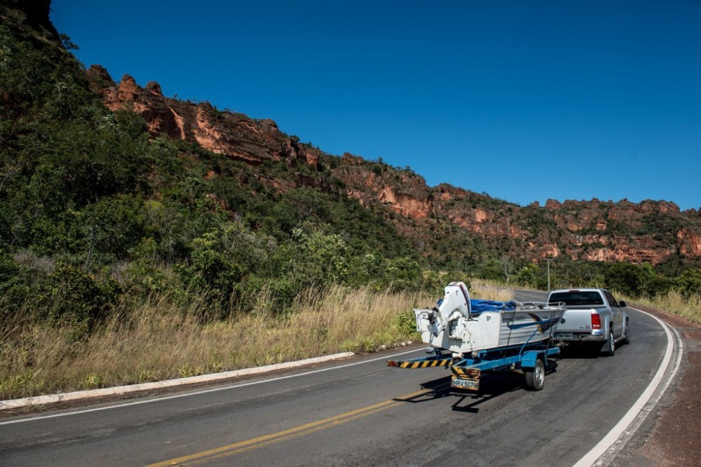 Saiba quais veículos estão proibidos de trafegar pela região do Portão do Inferno na Estrada de Chapada