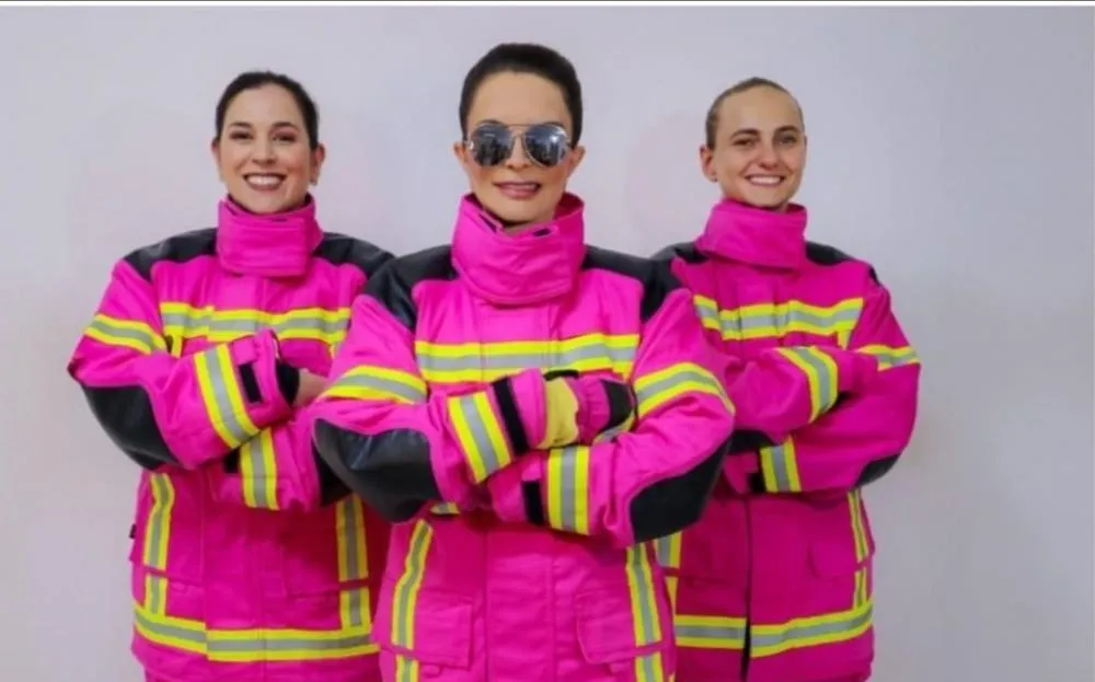 OUTUBRO ROSA A primeira-dama de MT se une ao Corpo de Bombeiros e promove campanha de conscientização no combate ao câncer de mama.