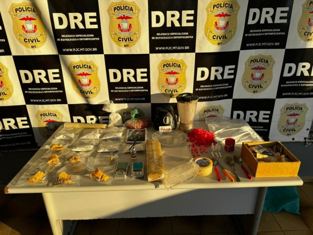 Policiais civis localizam barraco com drogas e prendem suspeito com porções de maconha e cocaína