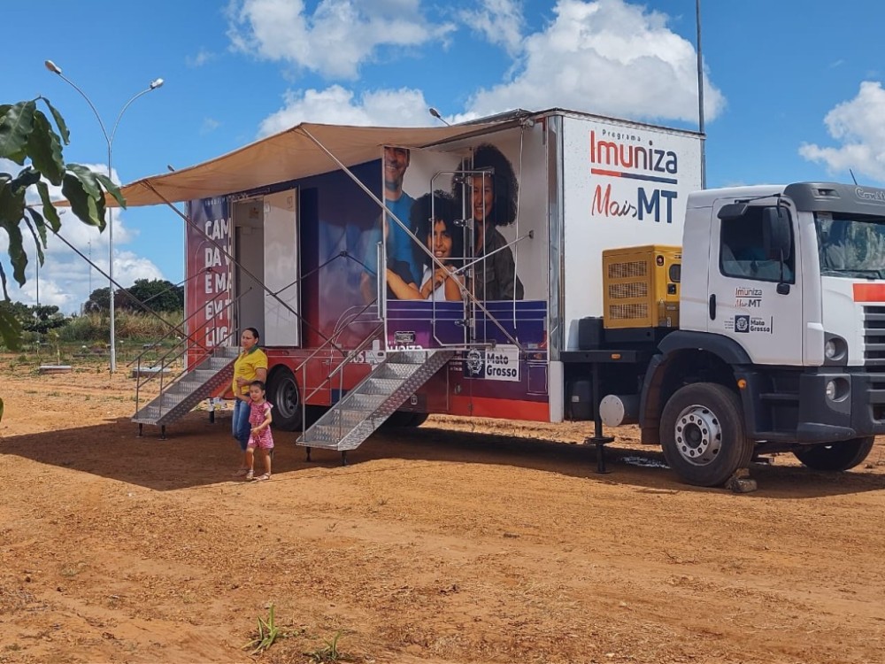 Unidade móvel de imunização da SES possibilitou aplicação de mais de 46 mil vacinas em MT