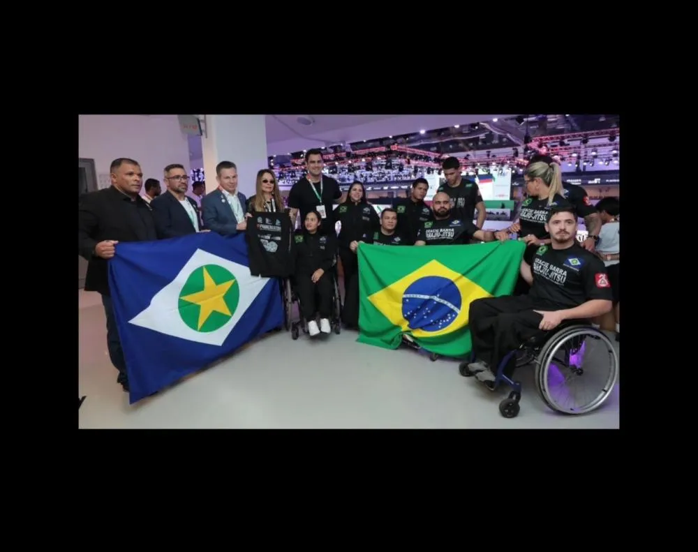 Presidente da Federação Brasileira de Parajiu-Jitsu agradece atenção da primeira-dama de MT e apoio do Governo de MT no Mundial em Abu Dhabi