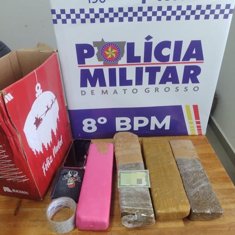 Polícia Militar prende membro de organização criminosa com tabletes de maconha