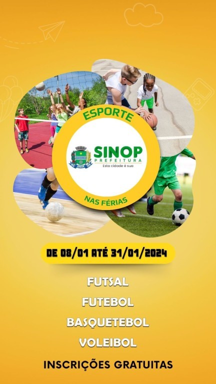Prefeitura abre inscrições do programa Esporte nas Férias para crianças e adolescentes