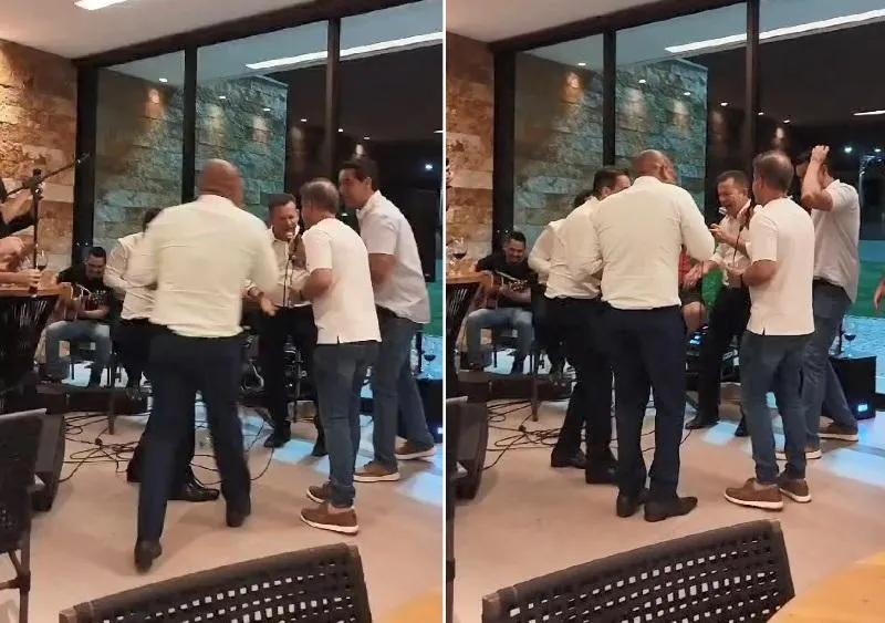 Vídeo mostra Mauro Mendes cantando e bebendo até com deputado de oposição Encontro ocorreu logo após a sessão da AL/MT de quarta-feira