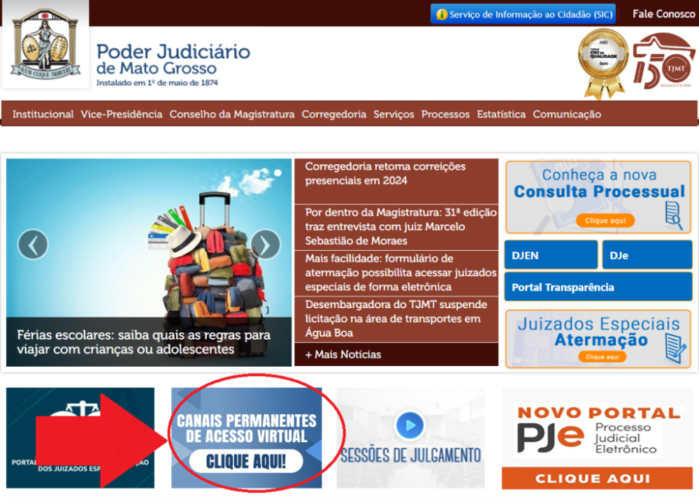 Telefones, e-mails e endereços do Tribunal e das comarcas podem ser consultados no portal do TJMT