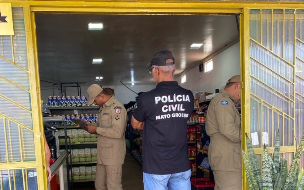 Dono de supermercado é preso por armazenamento irregular de botijões de gás em Confresa