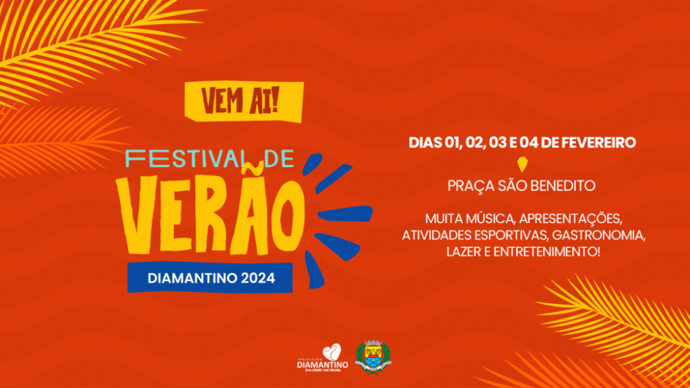 Festival de Verão de Diamantino abre temporada 2024 com shows, esportes, gastronomia e tecnologia