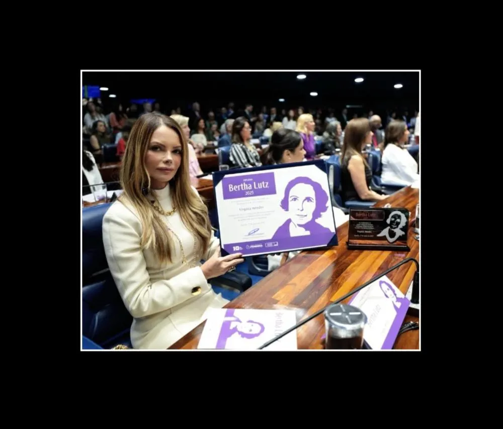 RECONHECIMENTO: Primeira-dama do Estado é a 2ª mulher de MT a receber o prêmio Berth Lutz do senado