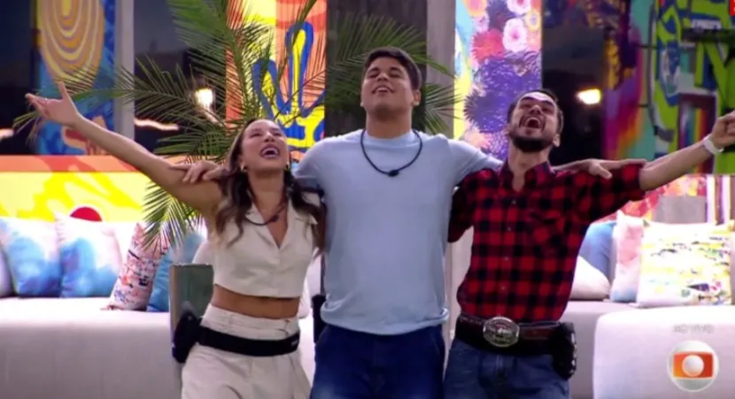 BBB25: saiba que horas começa a grande final Renata, João Pedro e Guilherme disputam o título de 25º campeão do programa e o prêmio de R$ 2,7 milhões