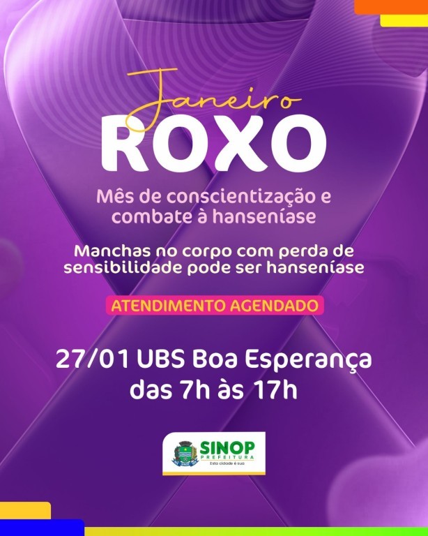 Sábado (27) tem mutirão de atendimentos agendados do Janeiro Roxo