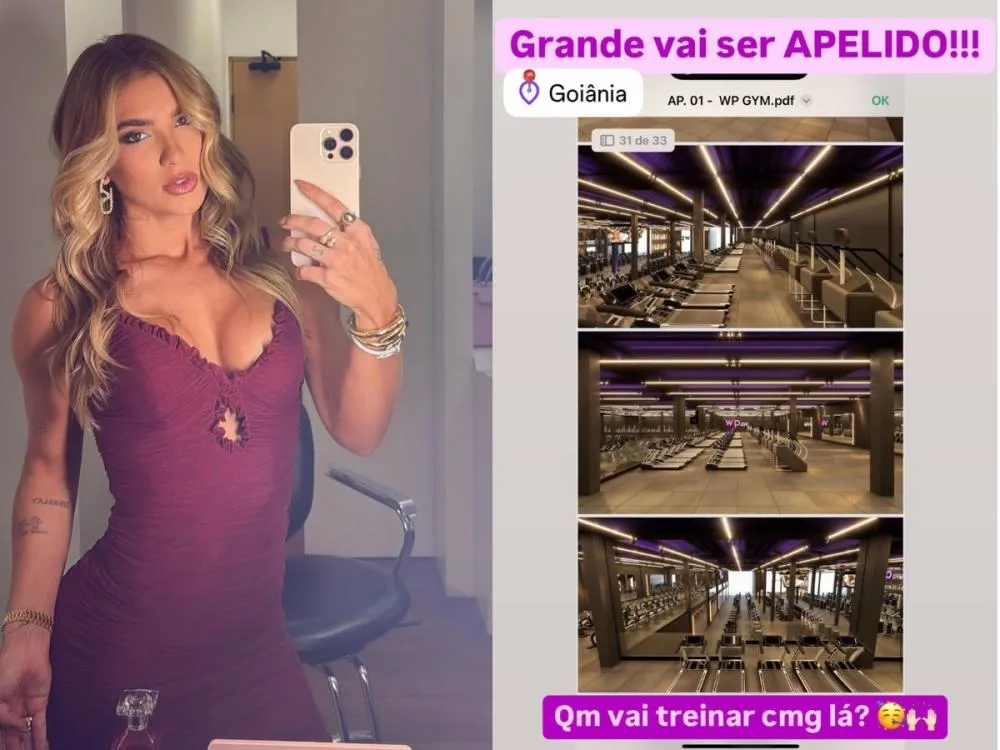Virginia investe R$ 5 milhões para abrir academia de luxo em Goiânia A academia WP GYM está sendo construída perto do Shopping Flamboyant, no Jardim Goiás