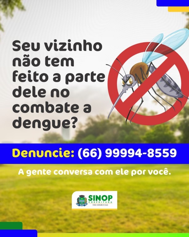 Aedes aegypti; Endemias reforça contato direto para denúncias