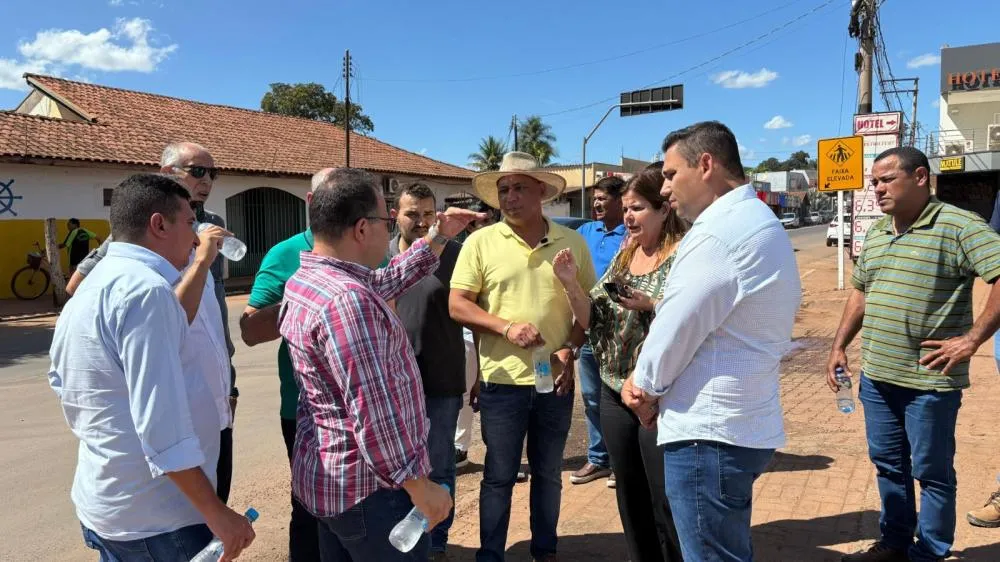 AVENIDA CASTELO BRANCO Juca do Guaraná acompanha vistoria técnica para revitalização da principal avenida de Rosário Oeste