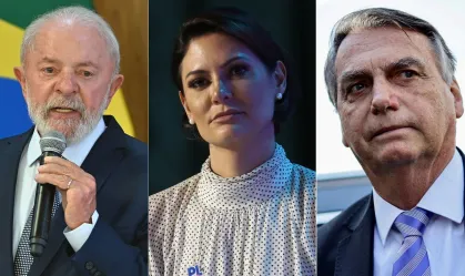 Lula tem empate técnico com Bolsonaro e Michelle no 1º turno, diz pesquisa Levantamento divulgado nesta terça-feira (24) pelo instituto Paraná Pesquisas ouviu 2.020 pessoas em 26 estados e no Distrito Federal; margem de erro é de 2,2 pontos percentuais, para mais ou para menos